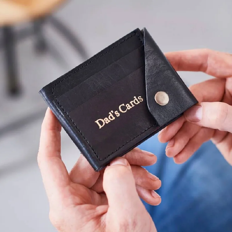 Wallet for Long Trips for Travel-Leather Popper Credit Card Wallet