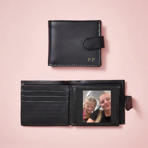 Card Case with Handmade Touch for Artisanal-Personalised Leather Tri Fold Wallet with RFID