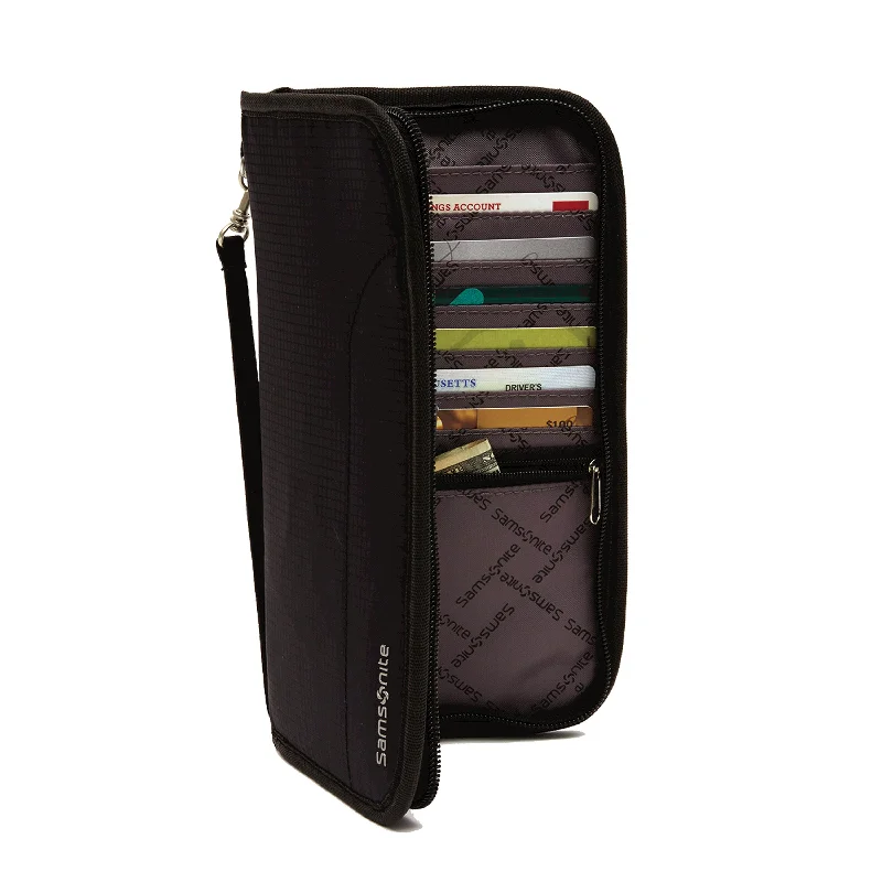 RFID Wallet for Security Purpose-Samsonite Anti-RFID Zip Wallet