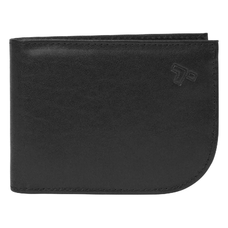 Open-Top Card Case for Quick-Travelon RFID Blocking Leather Front Pocket Wallet