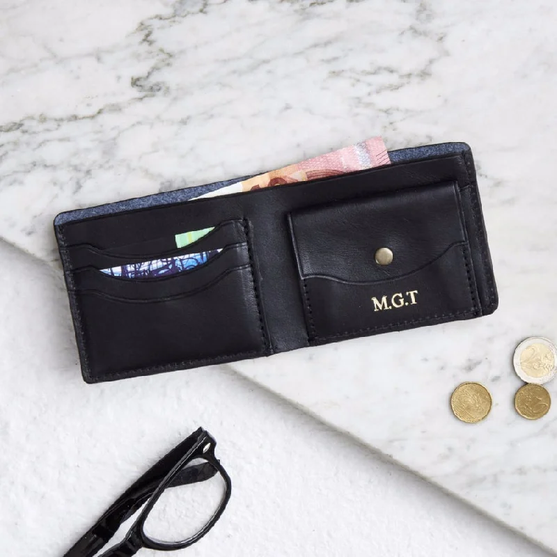 Wallet with Coin Compartment for Change-Vida Luxe Leather Coin Wallet