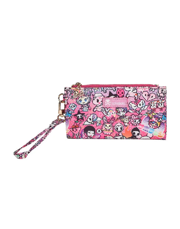 Card Case for Runners for Fitness-Y2Kawaii Snap Long Wallet