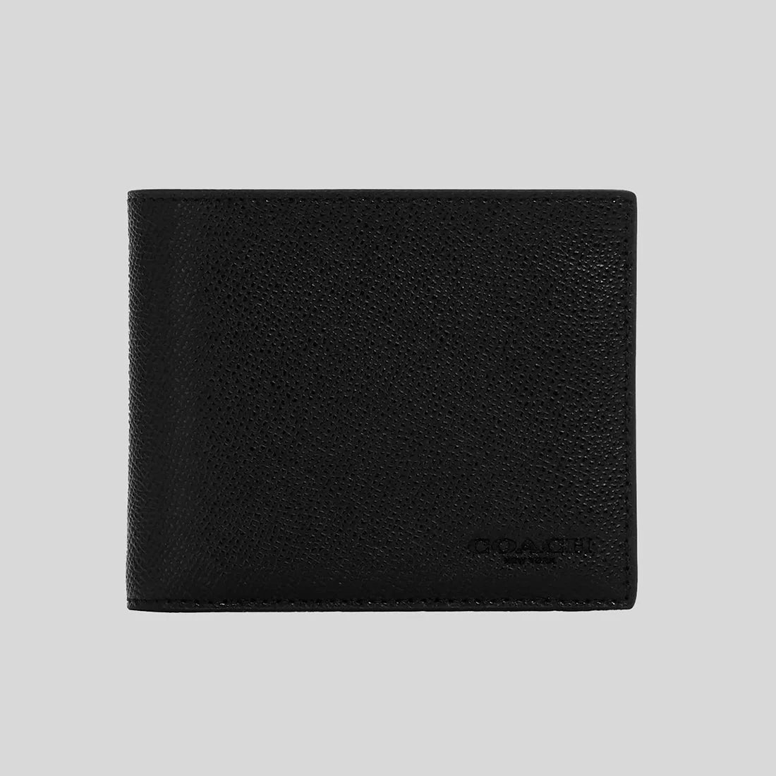 Card Case with Flap Cover for Protected-COACH Men's 3 In 1 Wallet Black RS-CR899