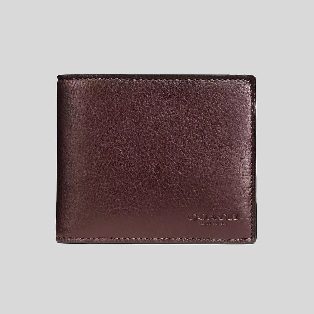 Wallet for Artists for Creativity-COACH Men's 3 In 1 Wallet In Smooth Calf Leather Mahogany RS-CR911