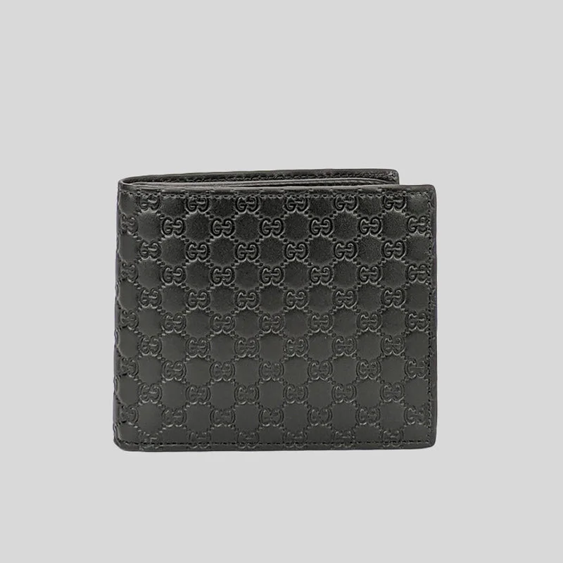 Card Case for Cyclists for Outdoor-GUCCI Men's Microguccissima GG Logo Leather Coin Wallet Black RS-544472