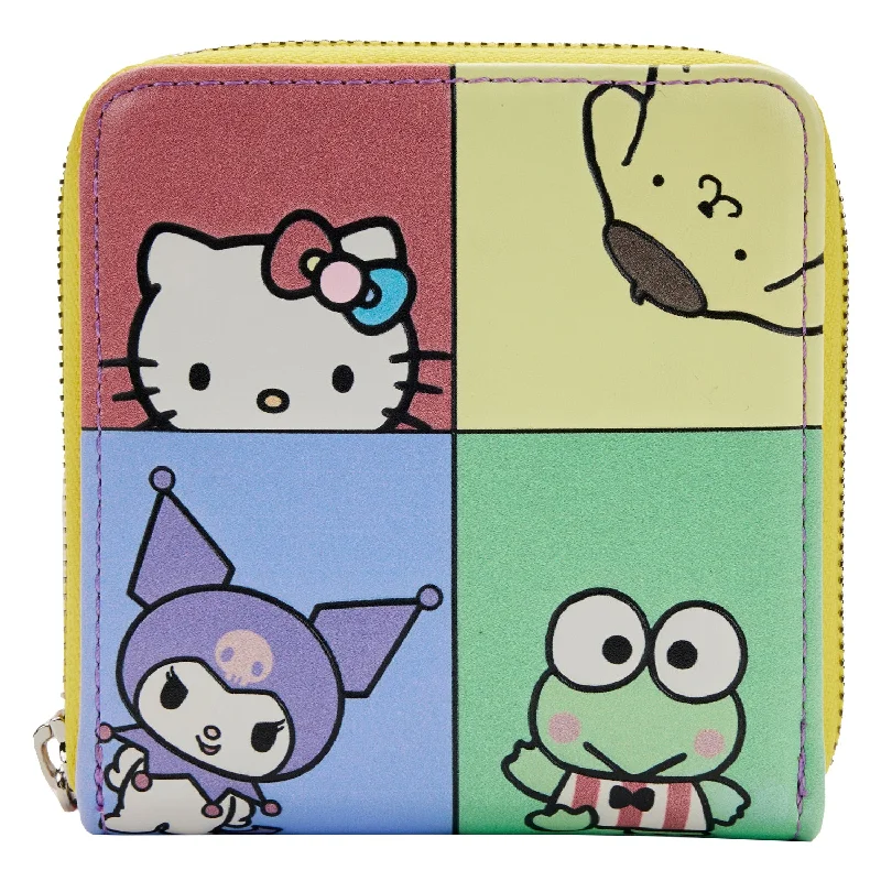 Card Case for Office Use for Desk-Hello Kitty and Friends x Loungefly Color-Block Wallet