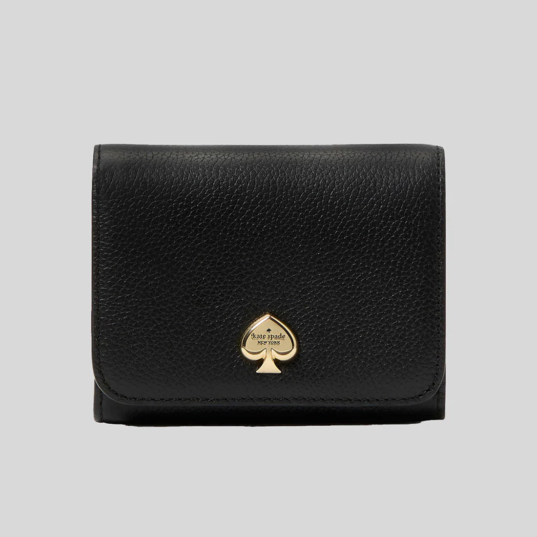 Card Case with Embossed Design for Stylish-KATE SPADE Kayla Small L-zip Wallet Black RB-KK056