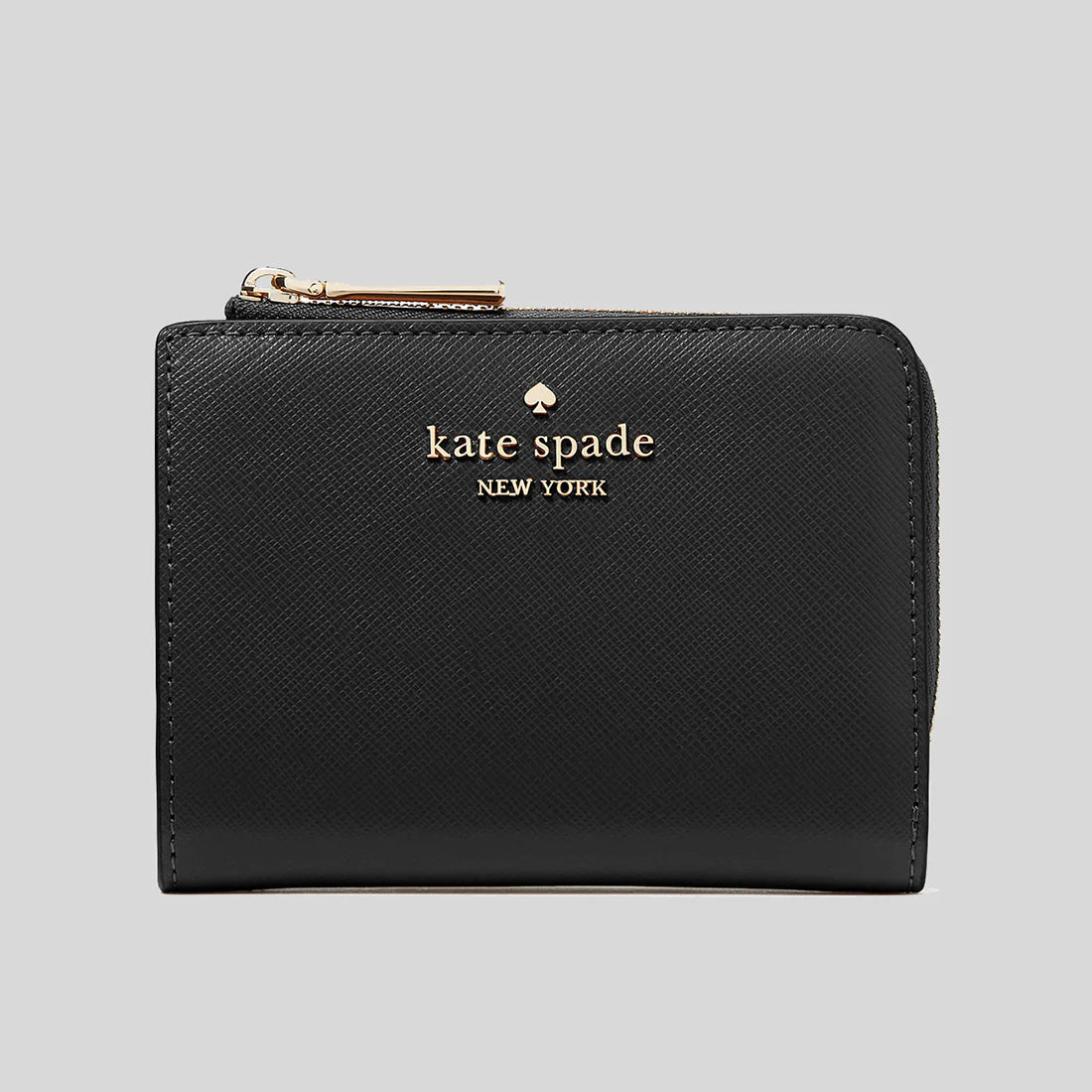 Wallet for Travel Use for On-The-Go-KATE SPADE Madison Small L Zip Wallet Black RS-KH615