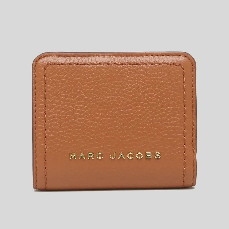 Card Case for Designers for Fashion-Marc Jacobs Groove Mini Compact Wallet Smoke Almond RS-S101L01SP21