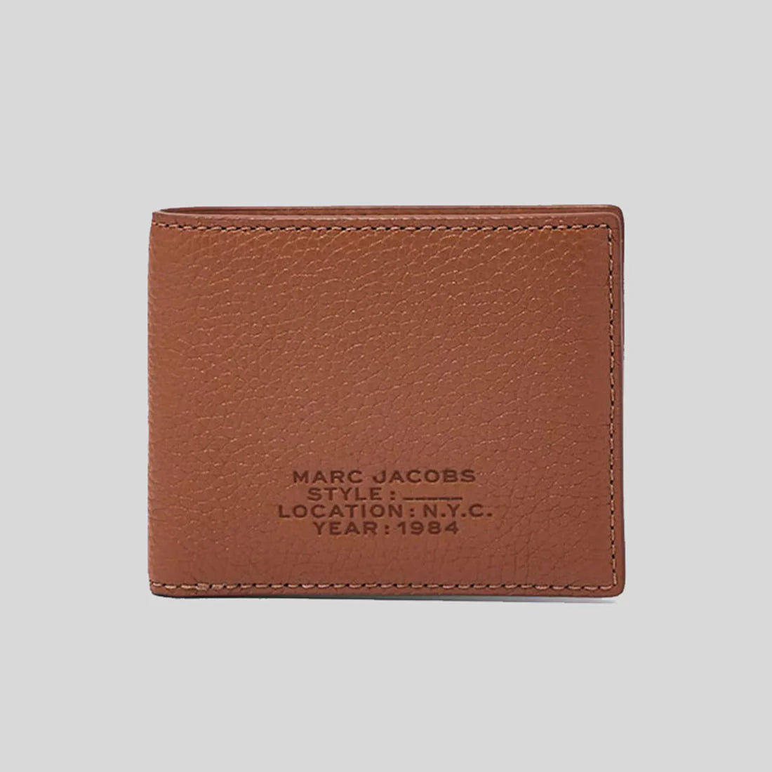 Open-Top Card Case for Quick-MARC JACOBS The Leather Billfold Wallet Argan Oil RS-2P3SMP001S01