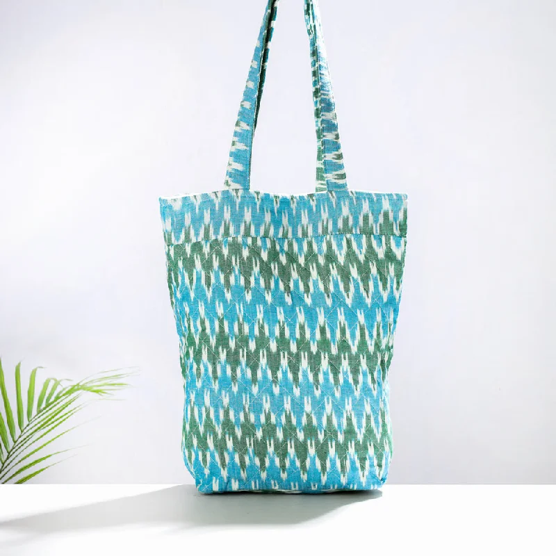 Shoulder bags featuring spiked details for edgy chic -Multicolor - Handcrafted Quilted Ikat Weave Shoulder Bag