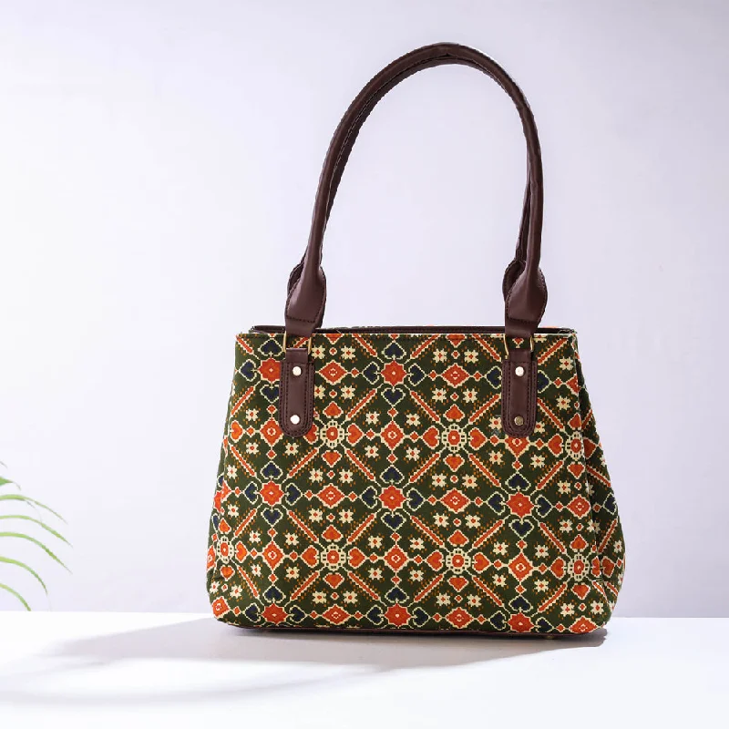 Shoulder bags inspired by classic tote designs -Handmade Cotton Shoulder Bag