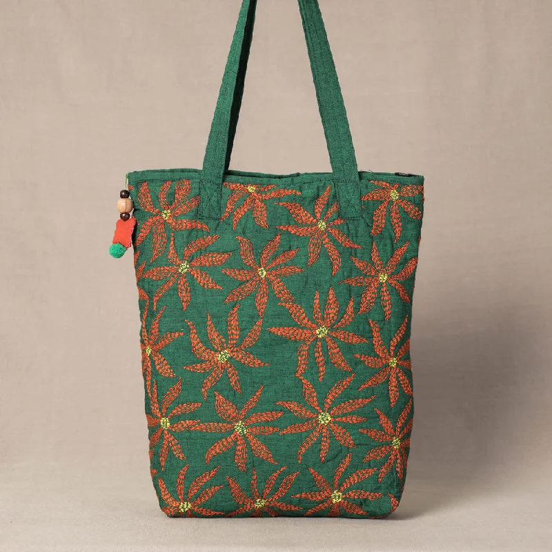 Shoulder bags perfect for yoga with sporty build -Green - Chandi Maati Tagai Work Tote Bag