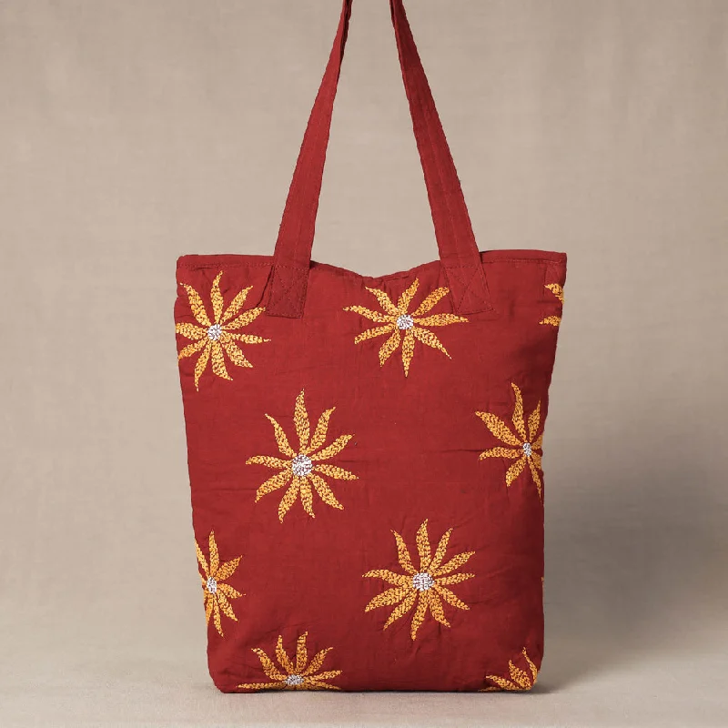 Shoulder bags great for holidays with festive pop -Red - Chandi Maati Tagai Work Tote Bag