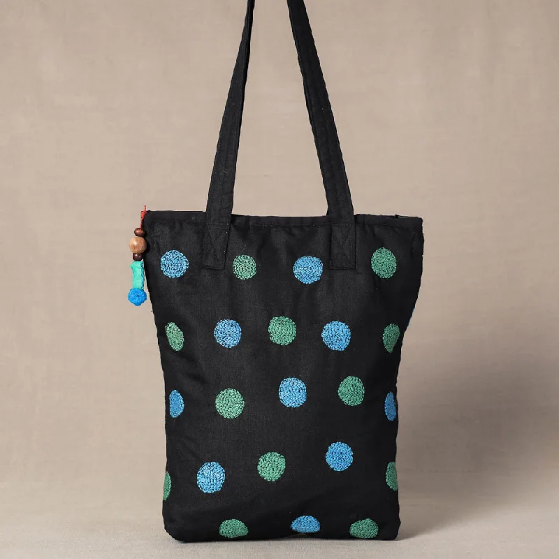 Shoulder bags great for parties with fun pop -Black - Chandi Maati Tagai Work Tote Bag