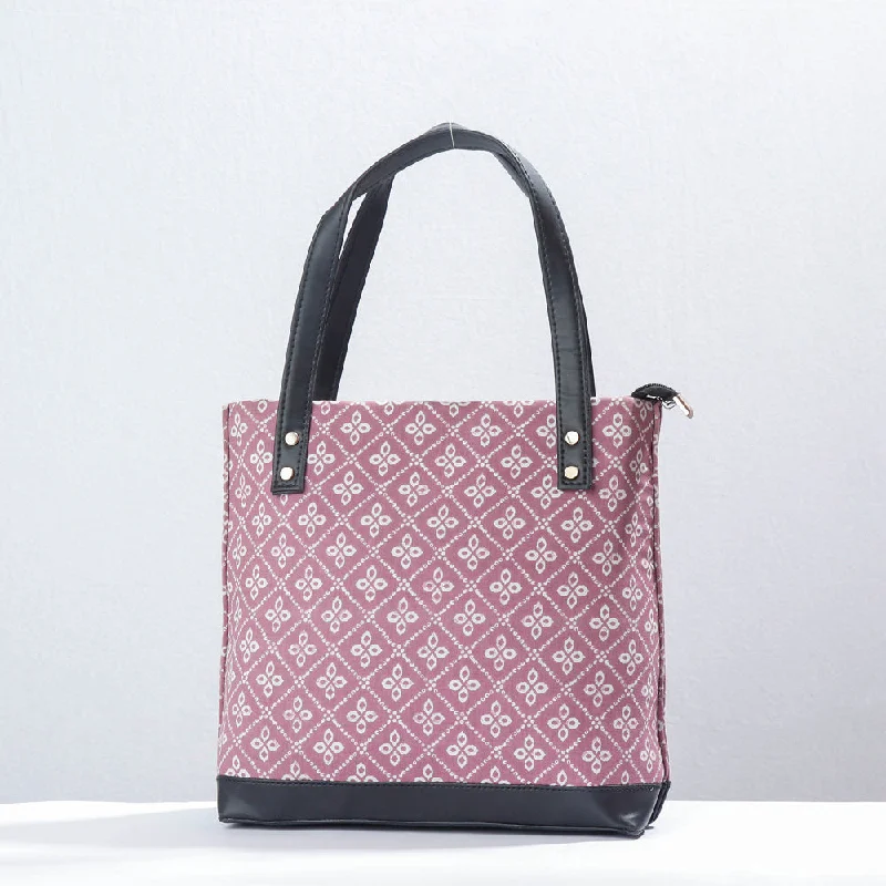 Shoulder bags with woven details for artisan touch -Marudhara Printed Cotton Shoulder Bag