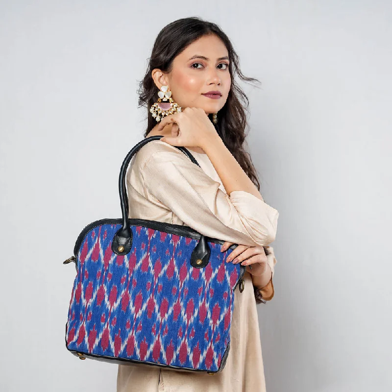 Chic shoulder bags perfect for stylish daily outings -Multicolor - Handcrafted Woven Ikat Cotton Shoulder Bag