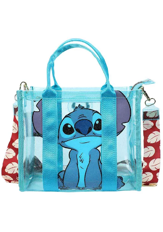 Premium quality tote bags made with durable materials for long-lasting use -Disney Stitch Vinyl Glitter Mini Tote Bag