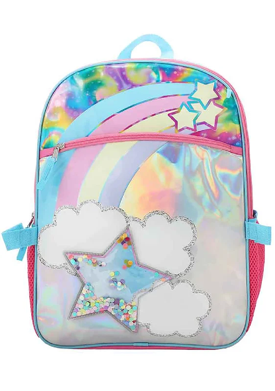 Waterproof tote bags for women who love functional and stylish accessories -Falling Star Holographic Backpack