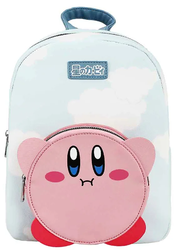 Stylish canvas tote bags with leather accents for a mix of materials -Nintendo Kirby Cloud Mini Backpack