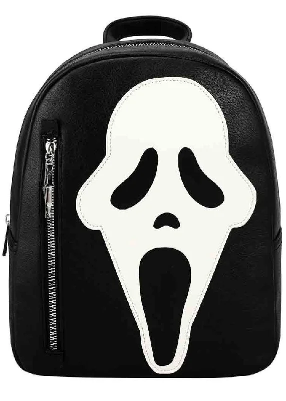 Tote bags with detachable pouches for easy organization and convenience -Scream Ghostface Glow In the Dark Mini Backpack