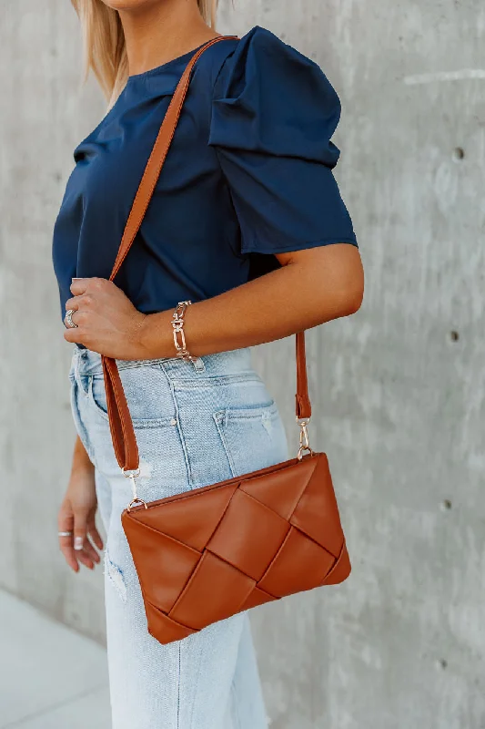 Customizable tote bags with embroidered designs for personalized gifts or events -CHAIN OF COMMAND CROSSBODY BAG IN TAN