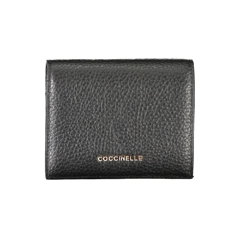 Embellished tote bags with beads or sequins for a glamorous, party-ready look -Coccinelle Black Leather Wallet