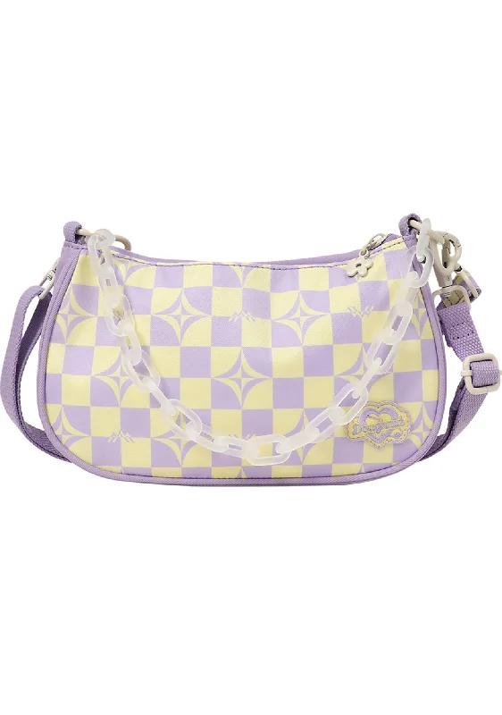 Monogrammed tote bags with initials or names for customized, elegant gifts -Kaleido Series Priestess Crossbody Bag in Buttery Checked