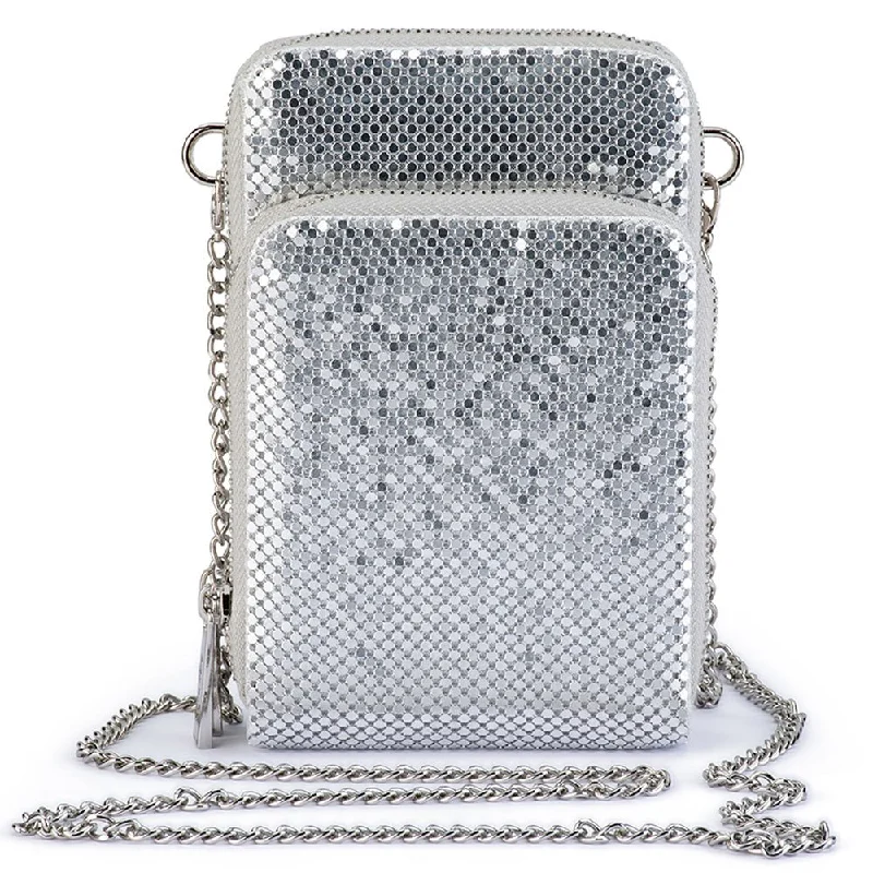 Bohemian tote bags with fringe or tassel detailing for carefree, boho style -ELTON Mesh Cross Body Bag