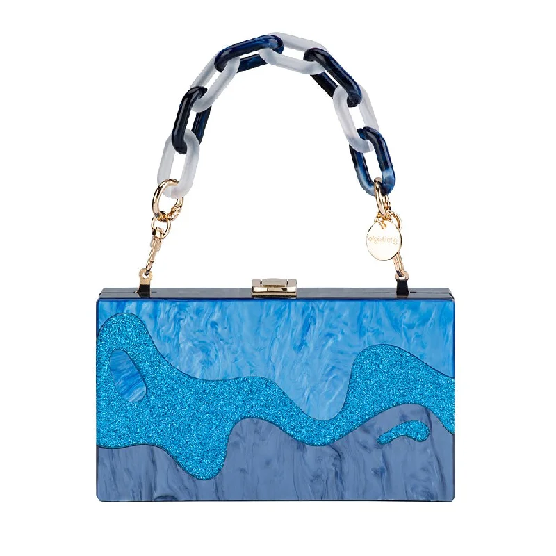 Vegan leather tote bags with eco-conscious designs for ethical fashion enthusiasts -ERIKA Acrylic Wave Bag