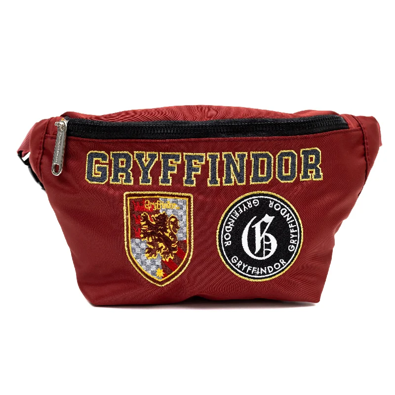 Monogrammed cotton tote bags with initials for a classy and personal gift -Fanny Pack - Harry Potter GRYFFINDOR Patches Embroidered Burgundy