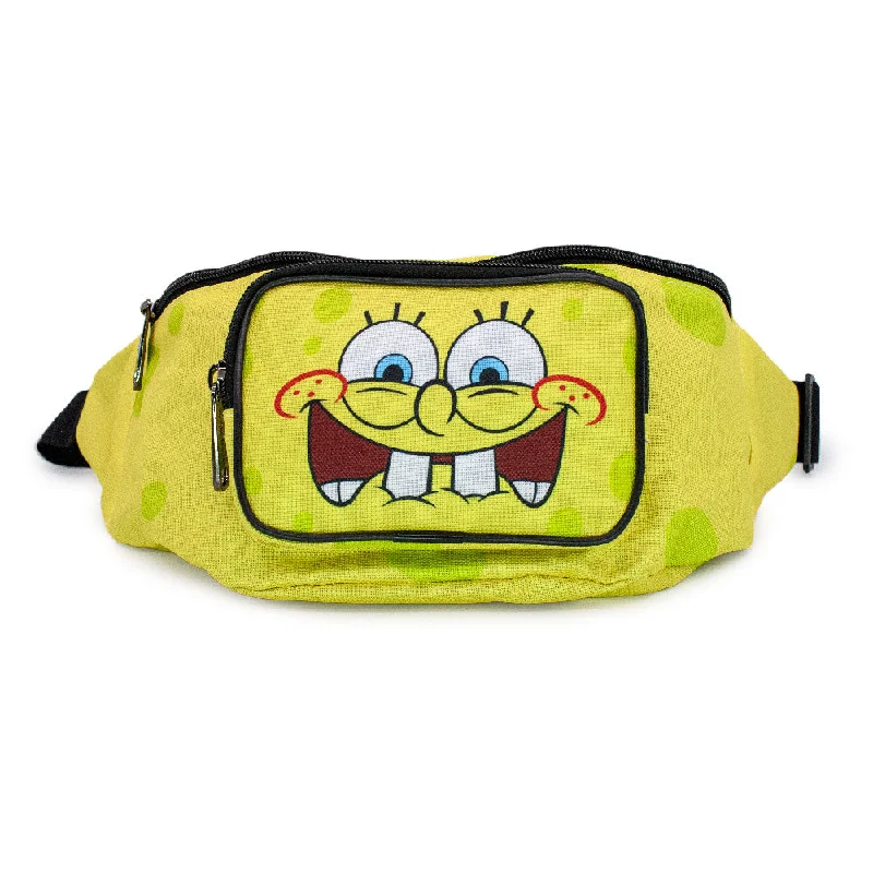 Eco-friendly tote bags made of recycled materials for sustainable shopping bags -Fanny Pack - SpongeBob SquarePants Nervous Smile Face