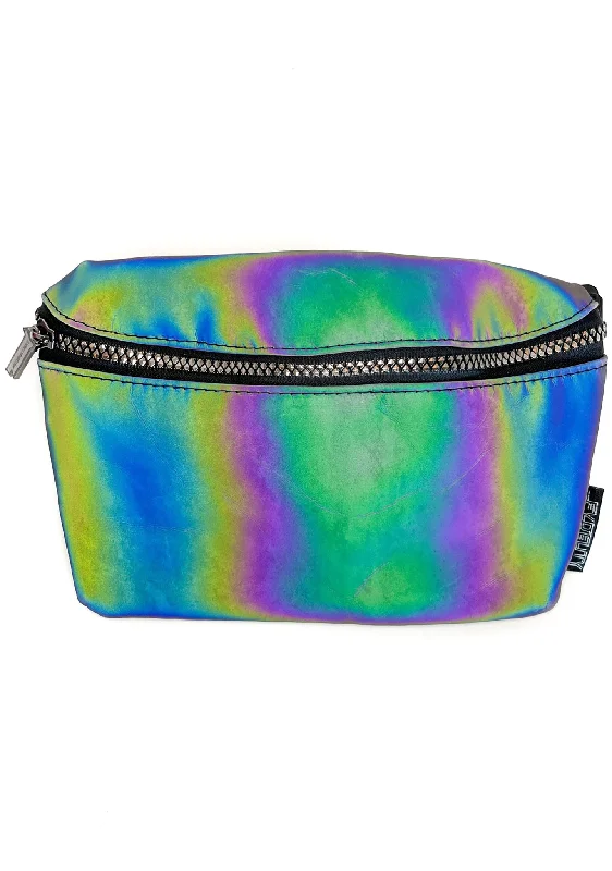 Luxury tote bags with gold accents for a touch of elegance and glamour -Ultra Slim Shadowbanned Reflective Fanny Pack