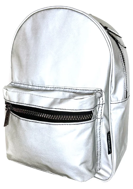 Multi-pocket tote bags with spacious interiors for efficient storage and organization -Codebreaker Reflective Mini Backpack