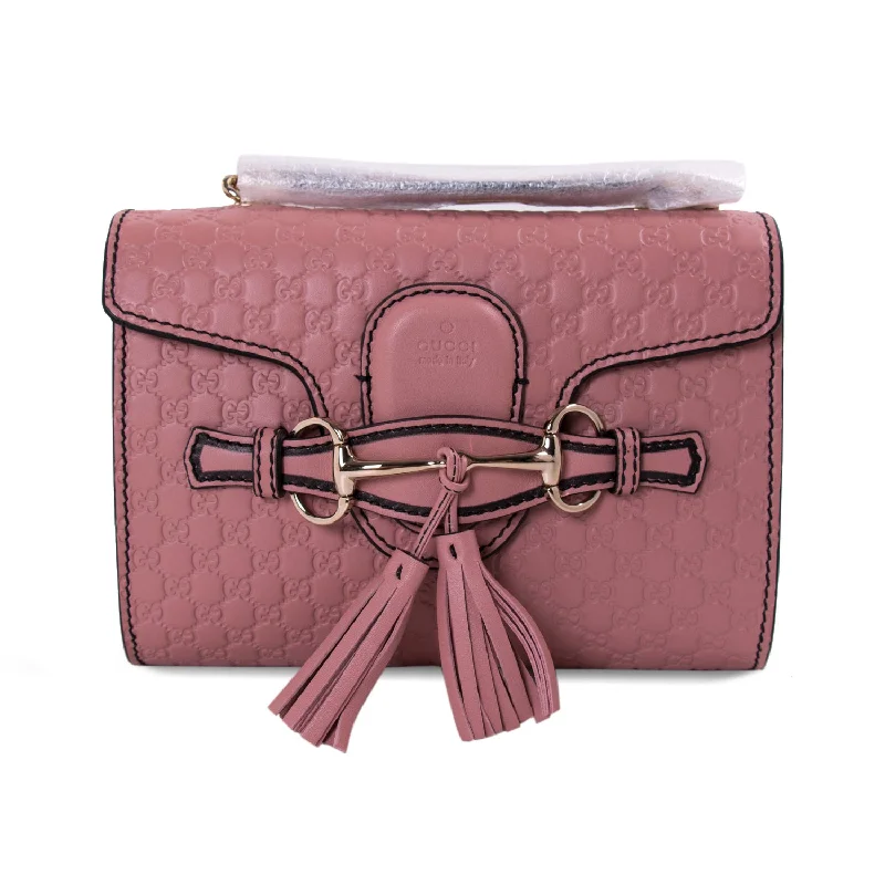 Shoulder bags with star patterns for quirky charm -Gucci Guccissima Emily Small Chain Shoulder Bag