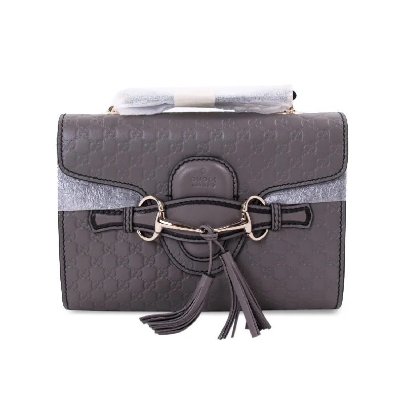 Shoulder bags perfect for transit with smart pockets -Gucci Guccissima Emily Small Chain Shoulder Bag