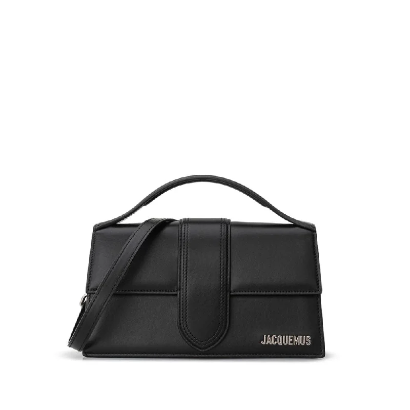 Durable cotton tote bags for grocery shopping, beach outings, or daily use -Jacquemus Black Leather Handbag