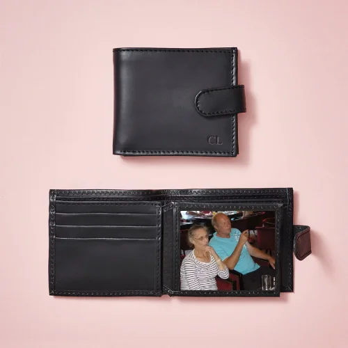 Wallet for Foodies for Dining-Personalised Leather Tri Fold Wallet with RFID