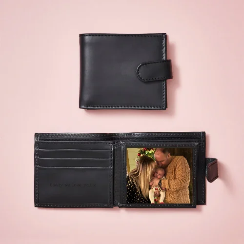 Wallet for Weekend Getaways for Relax-Personalised Leather Tri Fold Wallet with RFID