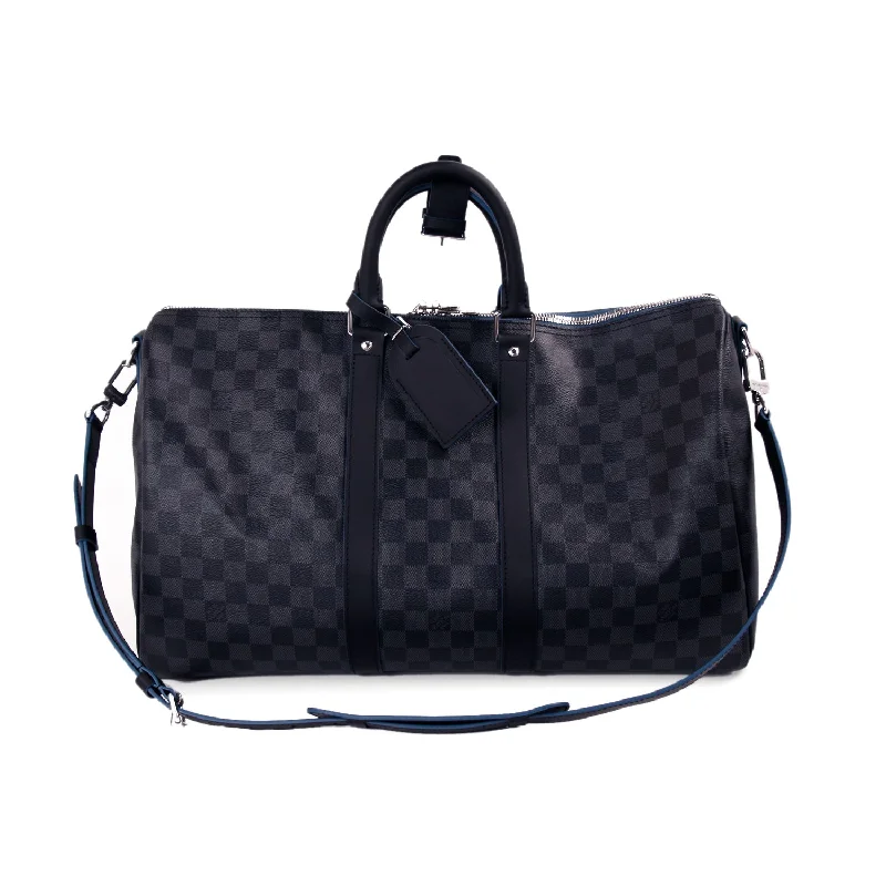 Budget shoulder bags under thirty dollars for fashion -Louis Vuitton Damier Graphite Neo Keepall 45 Bandoulière