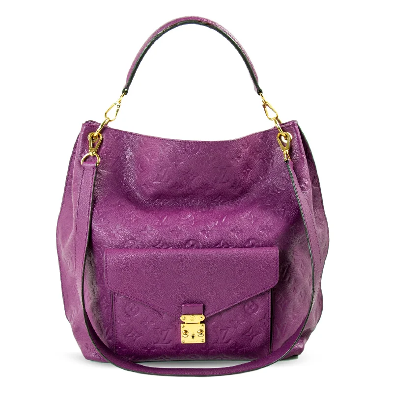 Shoulder bags with thick straps for comfy wear -Louis Vuitton Monogram Empreinte Metis Bag