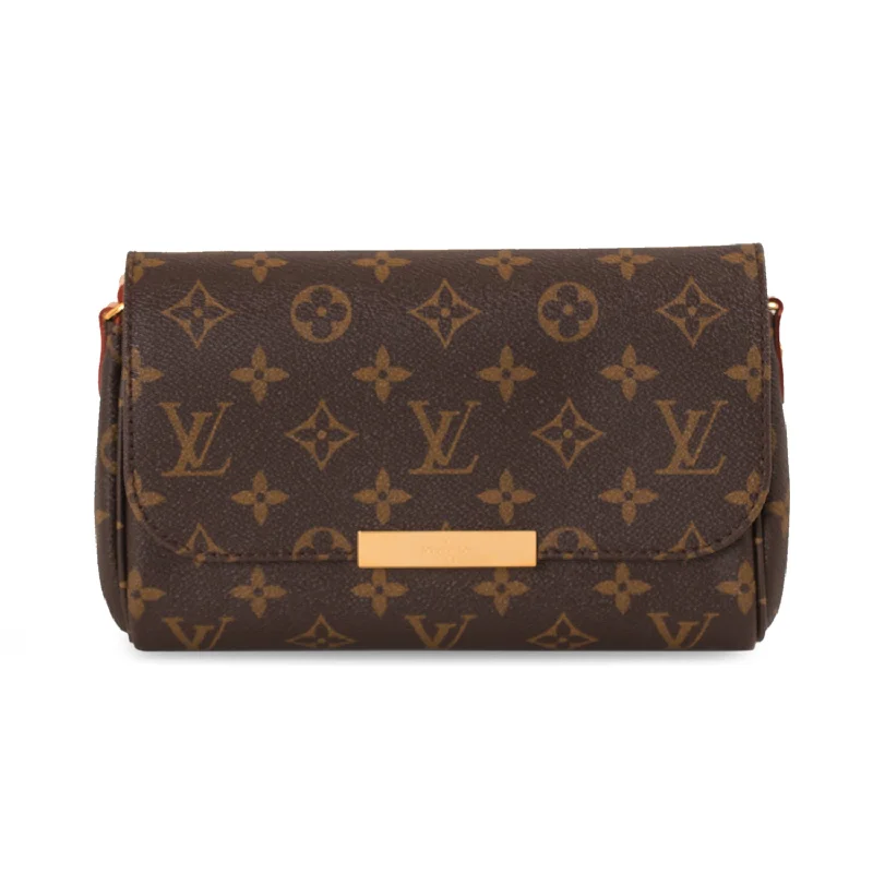 Shoulder bags echoing vintage clutch bag charm -Louis Vuitton Monogram Pochette Favorite PM