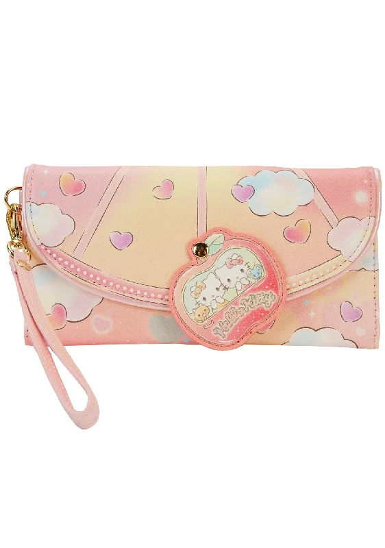 Trendy oversized tote bags for beach days, travel, or shopping trips -Sanrio Hello Kitty Carnival Wristlet Wallet