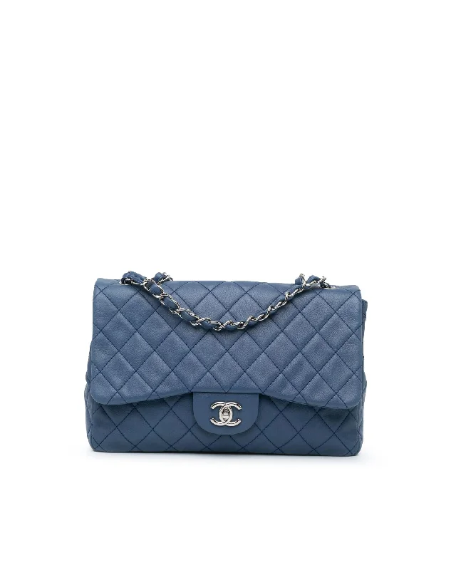 Luxe shoulder bags with premium leather for elegance -Quilted Leather Flap Bag with Chain Straps and Turn-Lock Closure