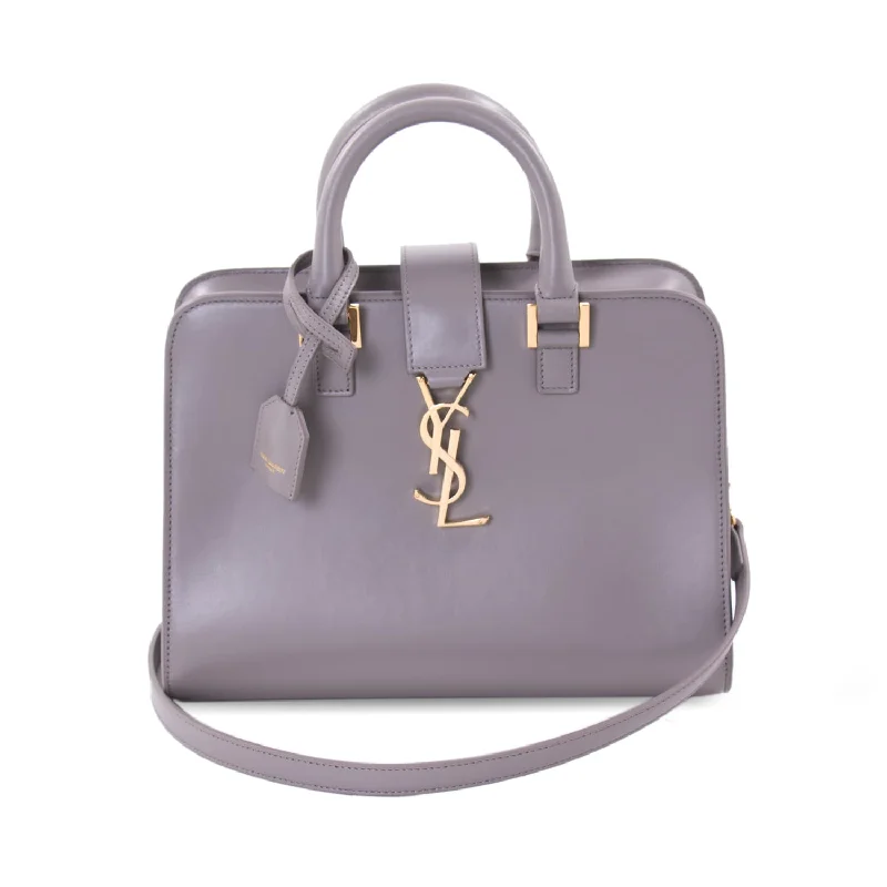 Shoulder bags designed for winter with rich tones -Saint Laurent Monogram Cabas Baby Leather Tote