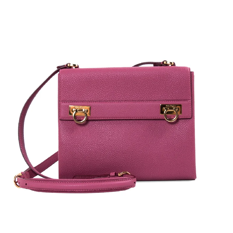 Shoulder bags with thick straps for comfy wear -Salvatore Ferragamo Leather Mya Crossbody Bag