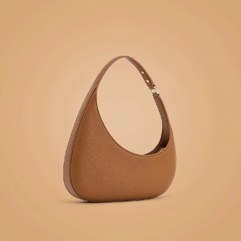 Stylish canvas tote bags with leather accents for a mix of materials -Solstice (Cinnamon Brown)