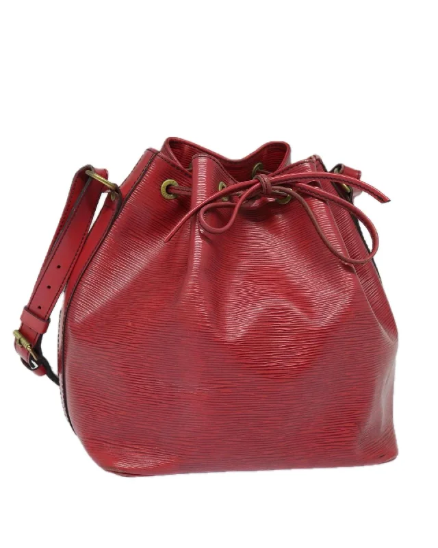 Designer shoulder bags with iconic brand detailing -Epi Leather Petit Noe Shoulder Bag