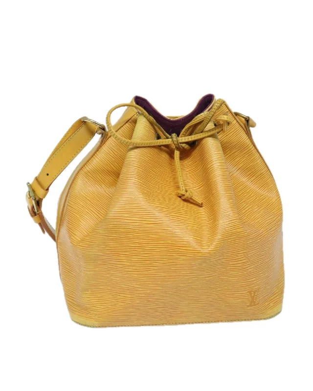 Shoulder bags with mixed hues for bright joy -Epi Leather Petit Noe Shoulder Bag