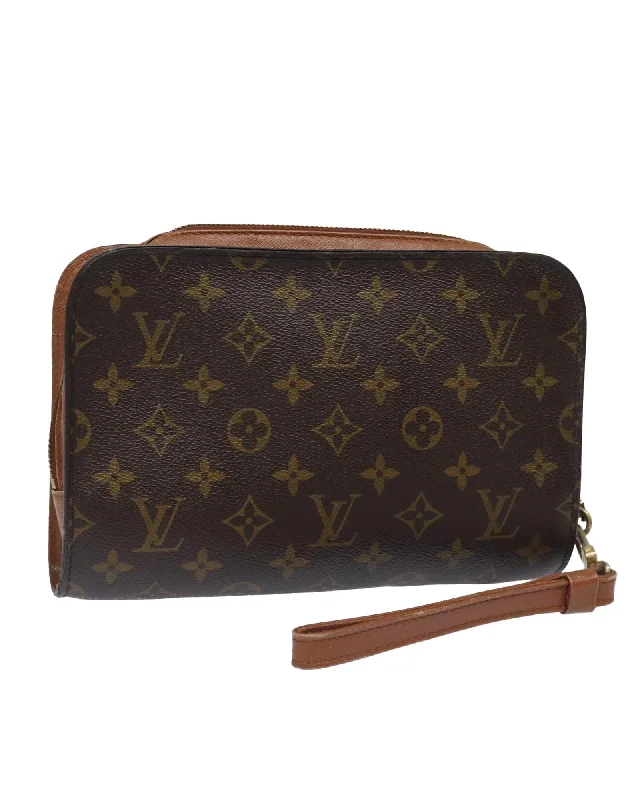 Shoulder bags perfect for yoga with sporty build -Monogram Canvas Orsay Clutch Bag